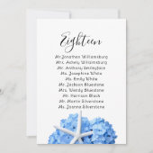 Seaside Garden Wedding Table Seaming List (Voorkant)