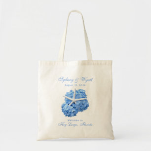 Seaside Garden Wedding Welcome Canvas tas