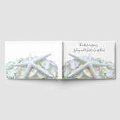 Seaside Garden White Starfish and Floral Gastenboek (Volledig)