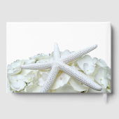 Seaside Garden White Starfish and Floral Gastenboek (Achterkant)