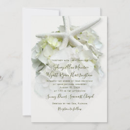 Seaside Garden White Starfish Hydrangea Weddenscha Kaart