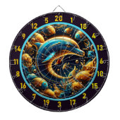 Seaside Grace Dolphin Dartboard Set Dartbord (Voorkant)