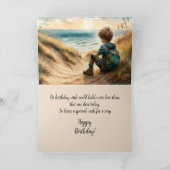 SEASIDE GRANDSON VERJAARDAG KAART (Binnen)