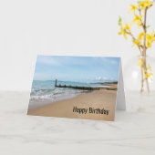 Seaside Happy Birthday Kaart (Gele Bloem)