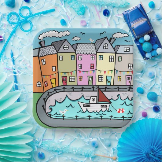 Seaside Harbour Thmed Party Paper Bord (Feest)