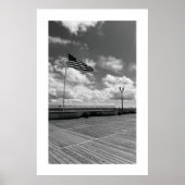 Seaside Heights Boardwalk Strand Vlag Poster (Voorkant)