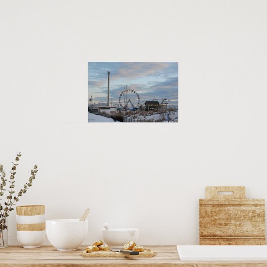 Seaside Heights Funtown Pier Sunrise Poster (Keuken)