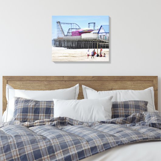 Seaside Heights, Jersey Shore Canvas Afdruk (Insitu (Slaapkamer))