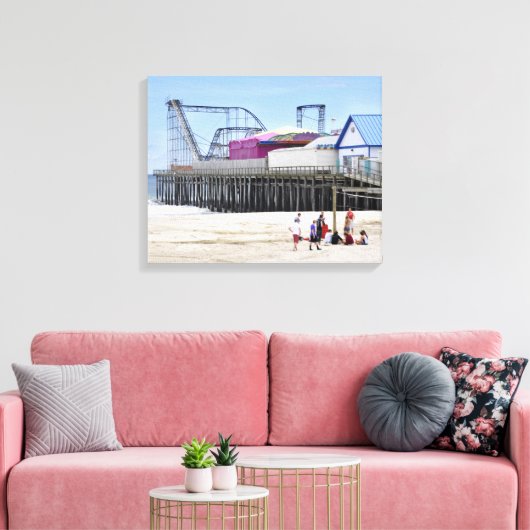 Seaside Heights, Jersey Shore Canvas Afdruk (Insitu (Woonkamer))