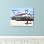 Seaside Heights, Jersey Shore Canvas Afdruk (Insitu (Houten vloer))