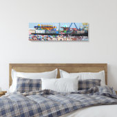 Seaside Heights New Jersey Canvas Afdruk (Insitu (Slaapkamer))