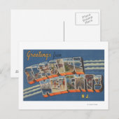 Seaside Heights, New Jersey - Large Letter Scene Briefkaart (Voorkant / Achterkant)