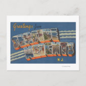 Seaside Heights, New Jersey - Large Letter Scene Briefkaart (Voorkant)