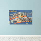 Seaside Heights, New Jersey - Large Letter Scene Canvas Afdruk (Insitu (Houten vloer))