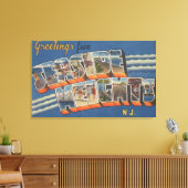 Seaside Heights, New Jersey - Large Letter Scene Canvas Afdruk (Insitu (Woonkamer))