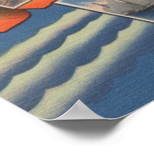 Seaside Heights, New Jersey - Large Letter Scene Poster (Hoek)