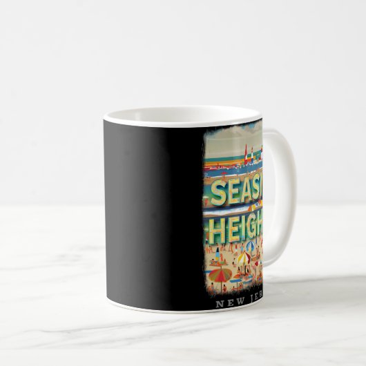 Seaside Heights New Jersey Nj Beachside Bliss Sd26 Koffiemok (Voorkant rechts)