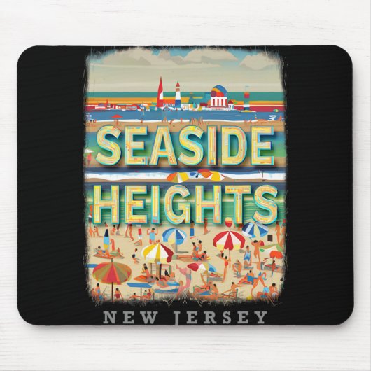 Seaside Heights New Jersey Nj Beachside Bliss Sd26 Muismat (Voorkant)