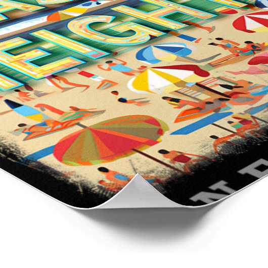 Seaside Heights New Jersey Nj Beachside Bliss Sd26 Poster (Hoek)