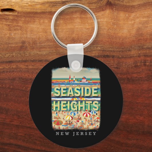 Seaside Heights New Jersey Nj Beachside Bliss Sd26 Sleutelhanger (Voorkant)