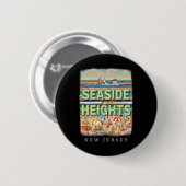 Seaside Heights New Jersey Nj Strand Bliss Sd26 Ronde Button 5,7 Cm (Voorkant /achterkant)