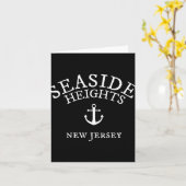 Seaside Heights Nj Shirt, New Jersey Sea Town  Kaart (Gele Bloem)