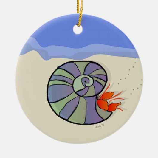 Seaside Hermit Crab Ornament (Voorkant)