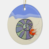 Seaside Hermit Crab Ornament (Links)