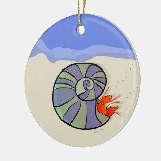 Seaside Hermit Crab Ornament (Links)