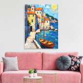 Seaside in Europe Canvas Afdruk (Insitu (Woonkamer))