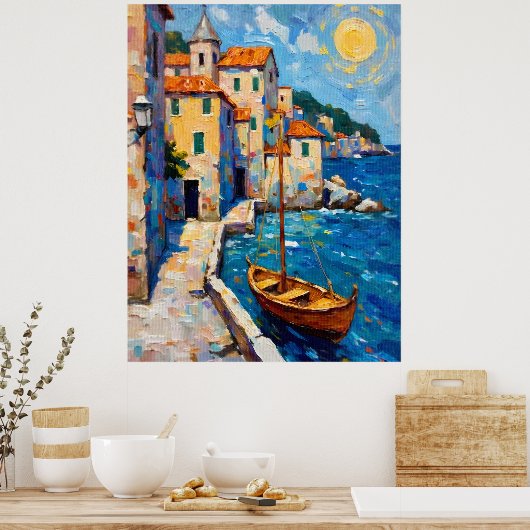 Seaside in Europe Poster (Keuken)