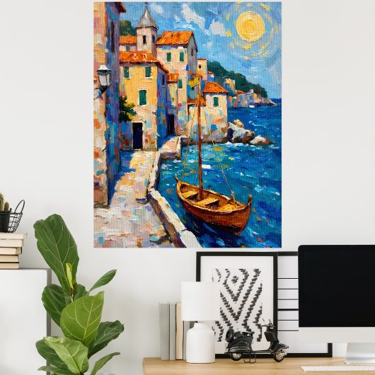 Seaside in Europe Poster (Thuiskantoor)