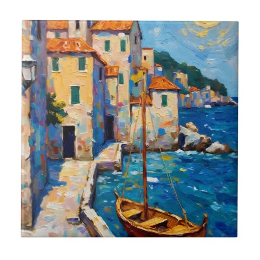 Seaside in Europe Tegeltje (Voorkant)