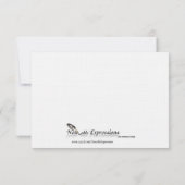 Seaside in Sand and Aqua Response Kaart (Achterkant)