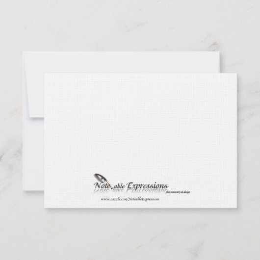 Seaside in Sand and Aqua Response Kaart (Achterkant)