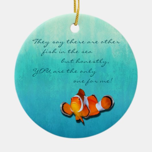 Seaside Inspirations Ombre Keramisch Ornament (Voorkant)