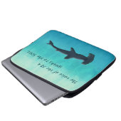 Seaside Inspirations Ombre Laptop Sleeve (Voorkant onderkant)