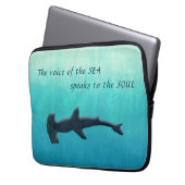 Seaside Inspirations Ombre Laptop Sleeve (Voorkant Links)