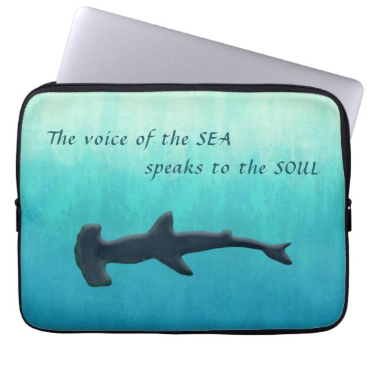 Seaside Inspirations Ombre Laptop Sleeve (Voorkant)