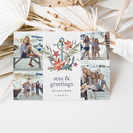Seaside | Kustfeestdag Foto collage Kaart