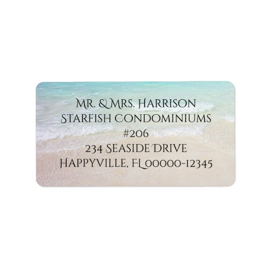 Seaside Lifestyle Return-adres Etiket (Voorkant)