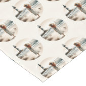 Seaside Lighthouse Stroll Korte Tafelloper (Hoek)