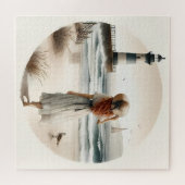 Seaside Lighthouse Stroll  Legpuzzel (Horizontaal)