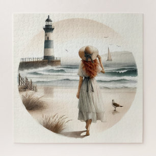 Seaside Lighthouse Stroll Puzzel