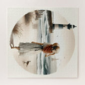 Seaside Lighthouse Stroll Puzzel Legpuzzel (Horizontaal)