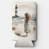 Seaside Lighthouse Stroll Seltzer Blikjeskoeler (Achterkant)