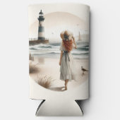 Seaside Lighthouse Stroll Seltzer Blikjeskoeler (Voorkant)