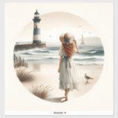 Seaside Lighthouse Stroll Sticker (Vel)