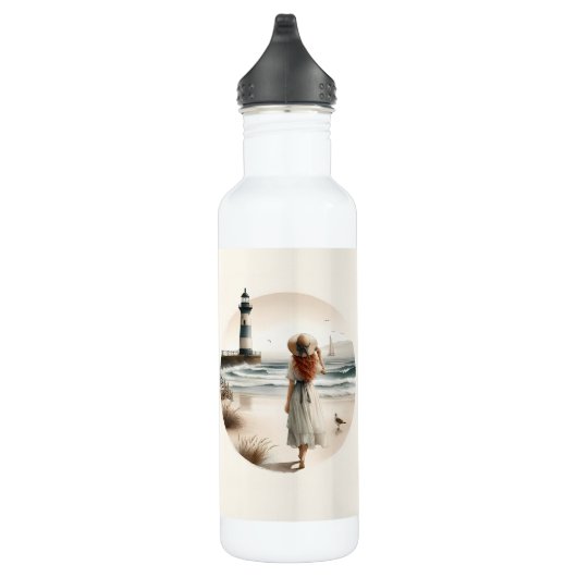 Seaside Lighthouse Stroll Waterfles (Rechts)