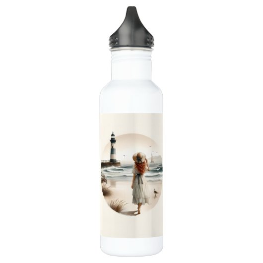 Seaside Lighthouse Stroll Waterfles (Links)